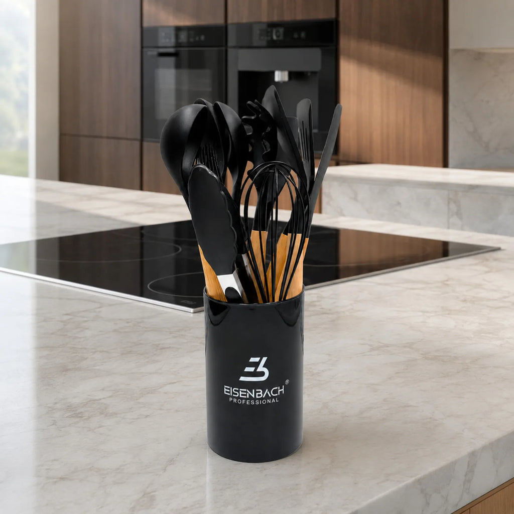 Ustensiles de cuisine Eisenbach A0022 avec support sur plan de travail