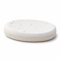Porte-savon Terrazzo Fall V2 blanc cassé à petits éclats beige, sur socle beige