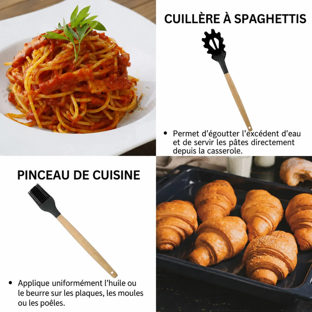 Cuillère à spaghettis et pinceau de cuisine Eisenbach A0022
