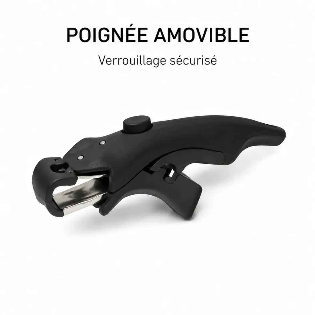 Poignée amovible sécurisée avec verrouillage pour la batterie de cuisine Just Perfecto JL-998.